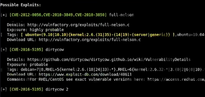 linux-exploit-suggester